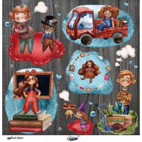 Lavanda &Book  6 papeles +1  Recortable  para scrapbooking  Manoli Navarro