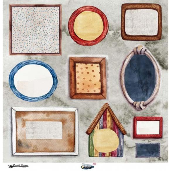 Lavanda &Book  6 papeles +1  Recortable  para scrapbooking  Manoli Navarro