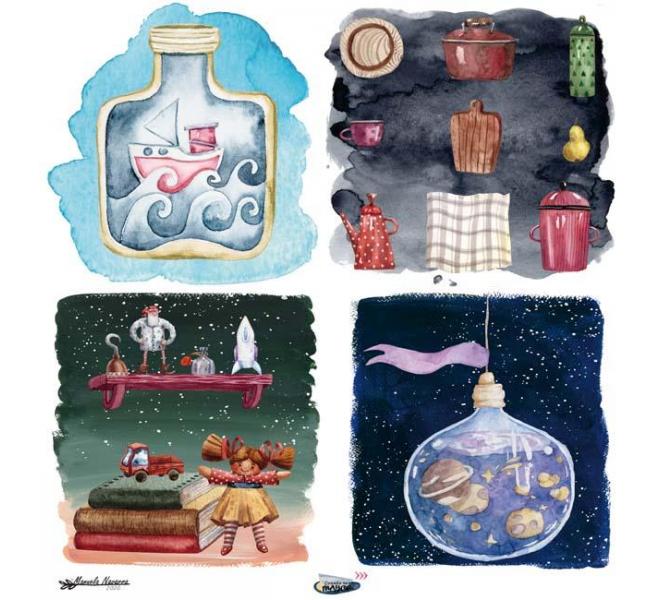 Cuando sea Mayor  6 papeles +1  Recortable  para scrapbooking  Manoli Navarro