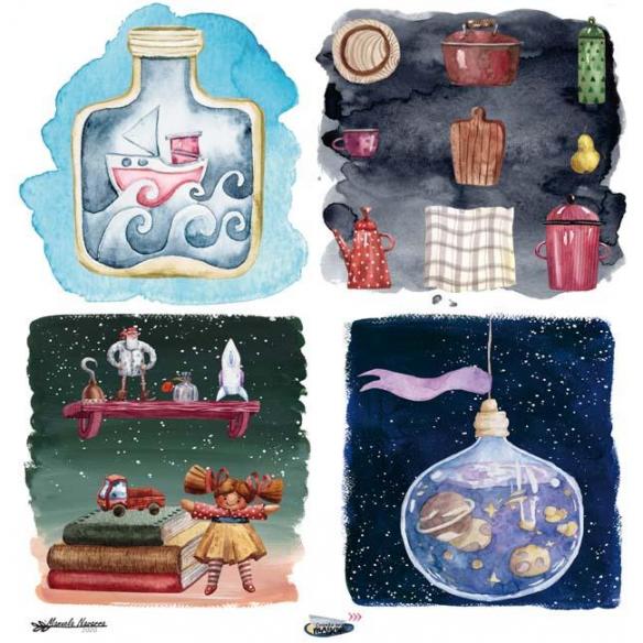 Cuando sea Mayor  6 papeles +1  Recortable  para scrapbooking  Manoli Navarro