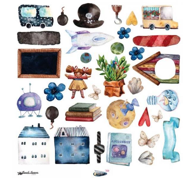 Cuando sea Mayor  6 papeles +1  Recortable  para scrapbooking  Manoli Navarro