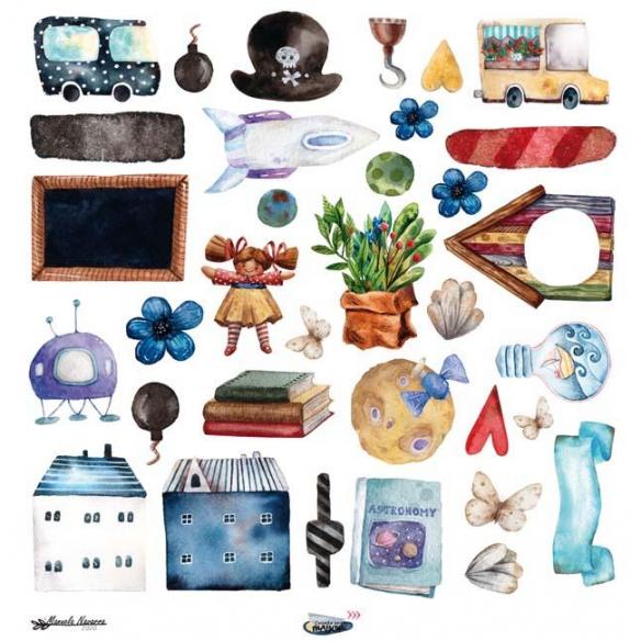 Cuando sea Mayor  6 papeles +1  Recortable  para scrapbooking  Manoli Navarro