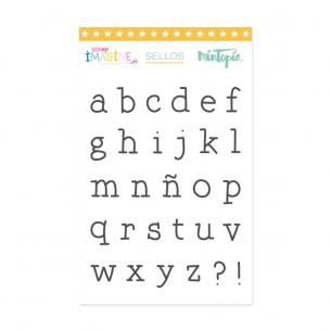 Sello Alfabeto Máquina de escribir