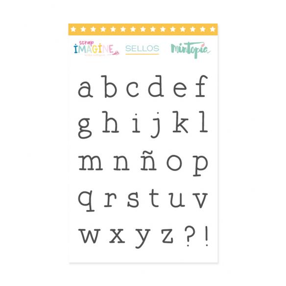 Sello Alfabeto Máquina de escribir