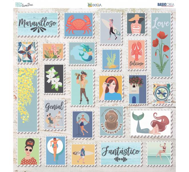 Colección POSIDONIA 12 Hojas /PAD 30,5x30X5cm