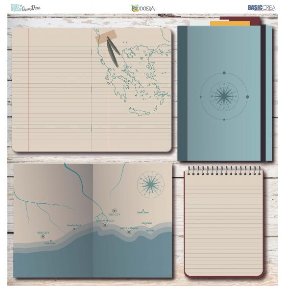 Colección POSIDONIA 12 Hojas /PAD 30,5x30X5cm