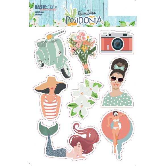 Stickers Transparentes  POSIDONIA -1 hoja