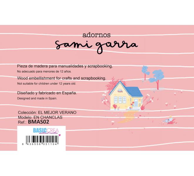 Maderita EN CHANCLAS 10x4 cm