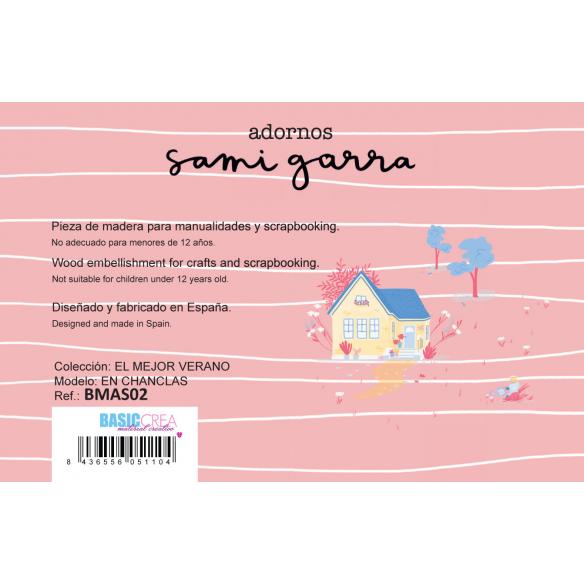 Maderita EN CHANCLAS 10x4 cm