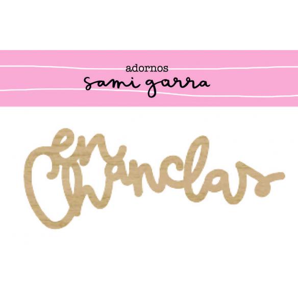 Maderita EN CHANCLAS 10x4 cm