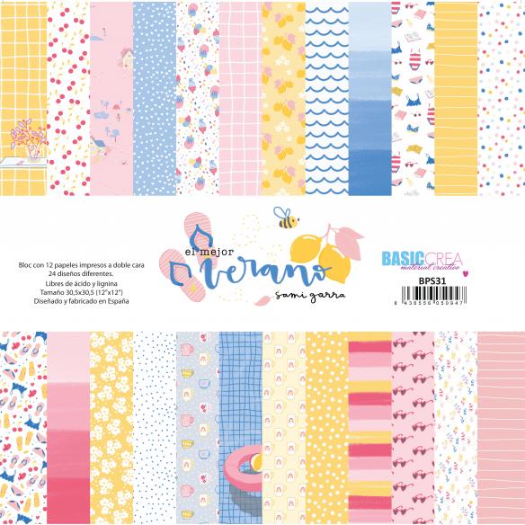 Colección EL MEJOR VERANO 12 Hojas /PAD 30,5x30X5cm
