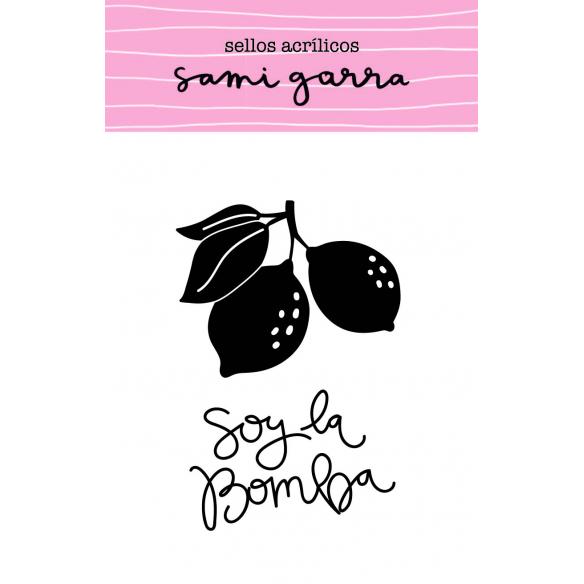Sello acrílico SOY LA BOMBA 5x8 cm