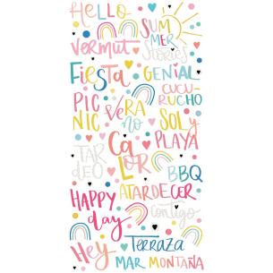 Pegatinas frases puffy Summer Stories