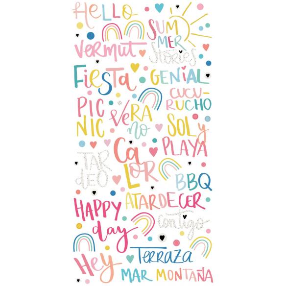 Stickers phrases puffy Summer Stories