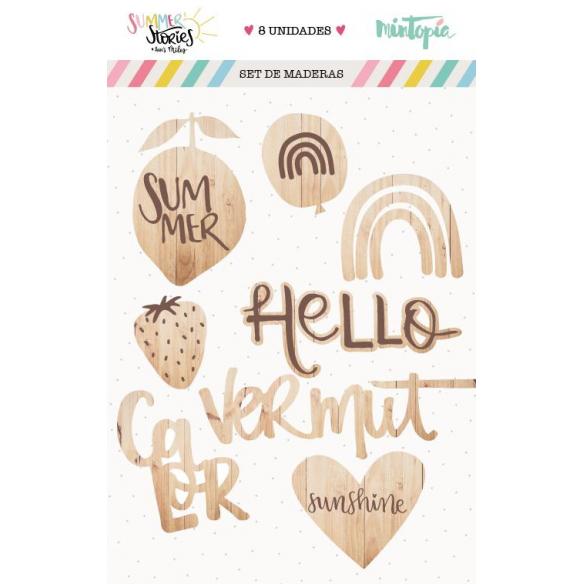 Set de maderitas Summer Stories