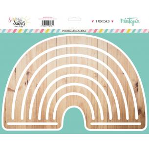 Arcoiris de madera 30 cm