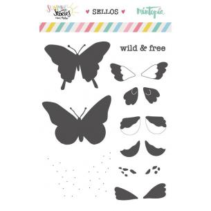 Set de sellos Mariposas de verano