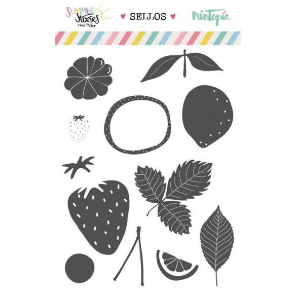 Set de sellos Frutas