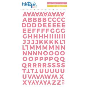 Alfabeto puffy Mintopía Basics Rosa oscuro