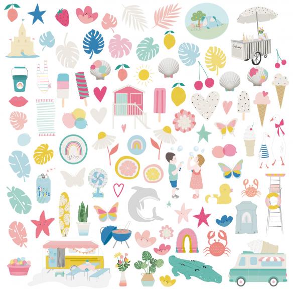 Die cuts ilustraciones Summer Stories