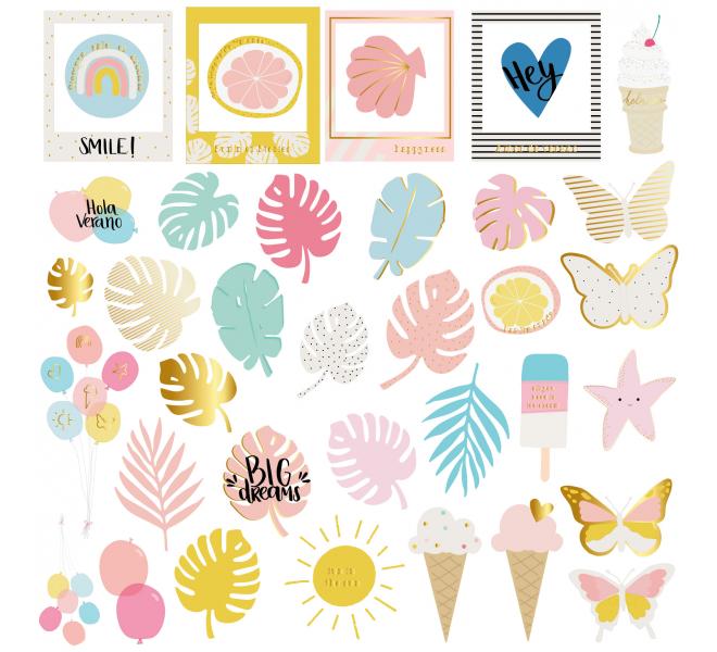 Die cuts vellum Summer Stories