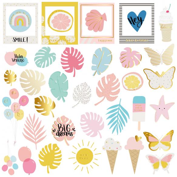 Die cuts vellum Summer Stories