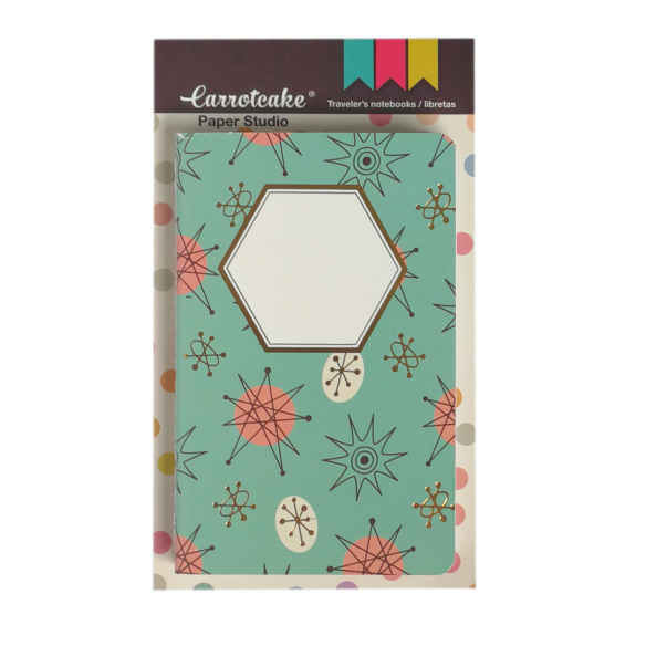 Retro Set 2 Cuadernos Cosidos Liso y Punteado 60 páginas 90x140mm