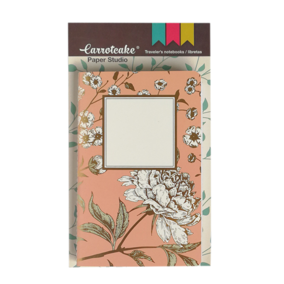 Elegante Set 2 Cuadernos Cosidos Liso y Punteado 60 páginas 90x140mm