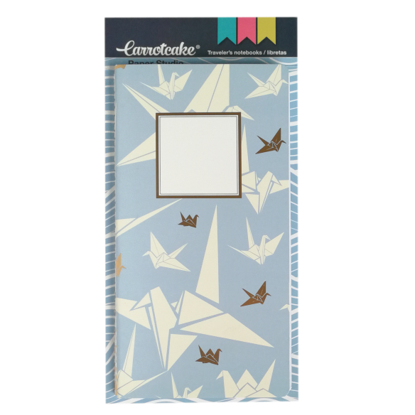 OrigamiSet 2 Cuadernos Cosidos Liso y Punteado 60 páginas 110x210mm