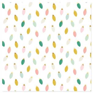 Vellum 12"x12" Muérdago Luces