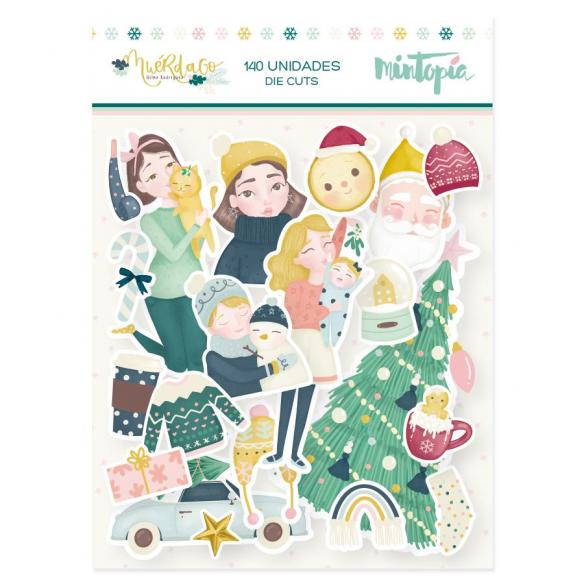 Die cuts Mistledegus illustrations
