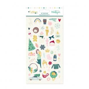 Pegatinas puffy Muérdago