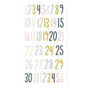 Mistledele chipboard numbers