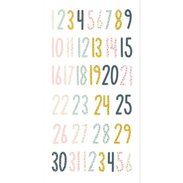 Mistledele chipboard numbers