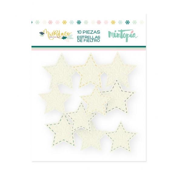 Estrellas de fieltro Muérdago