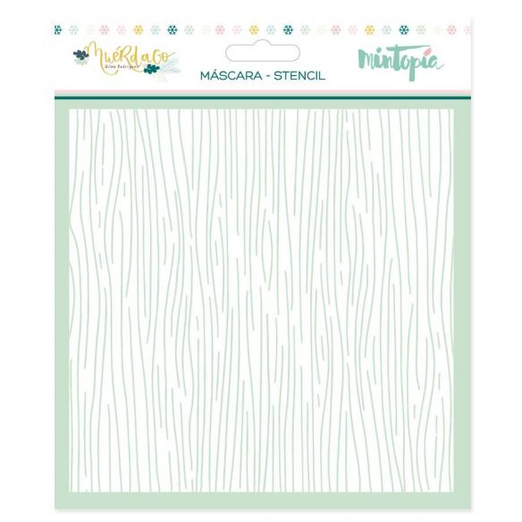 Máscara 6"x6" Madera