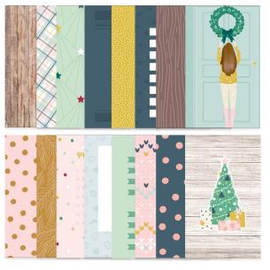 Set de páginas para Diario de Navidad Muérdago