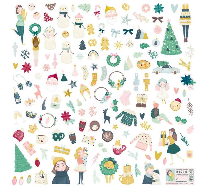 Die cuts Muérdago ilustraciones