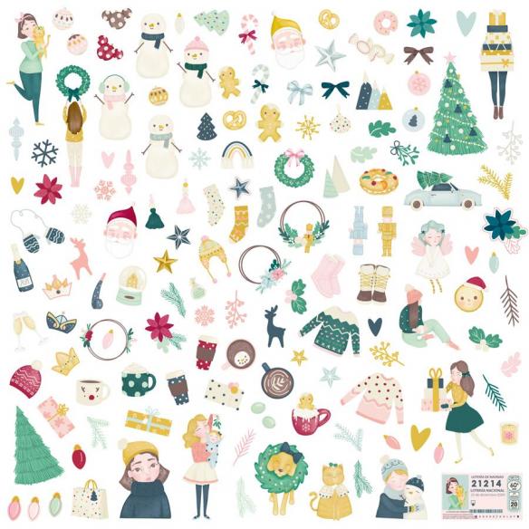 Die cuts Mistledegus illustrations