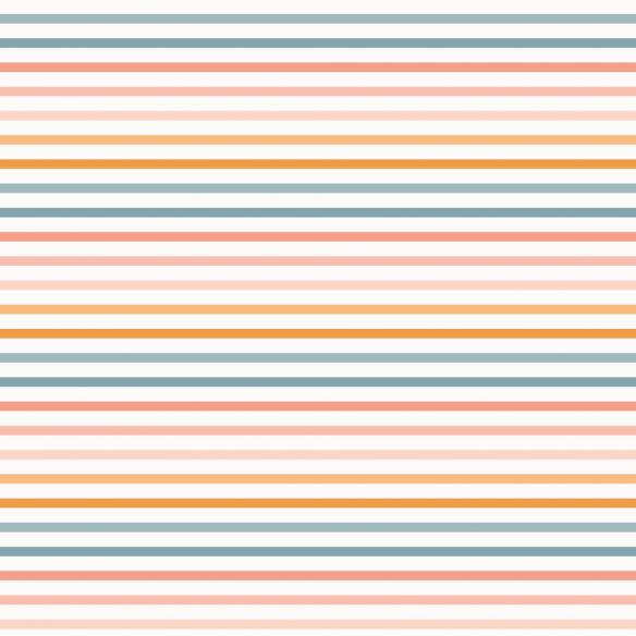 Tela de encuadernar Wilma Moon Rayas de colores