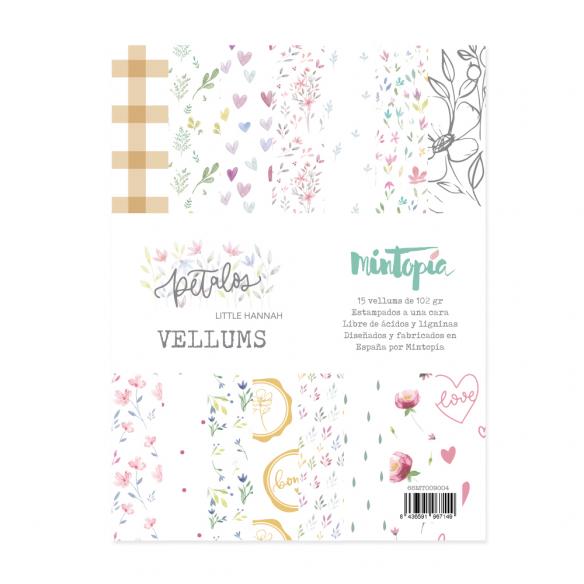 Pad 6x8 vellum-Colección Pétalos