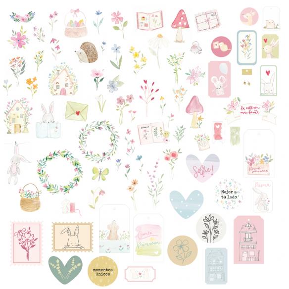 Die cuts Bosque-Colección Pétalos