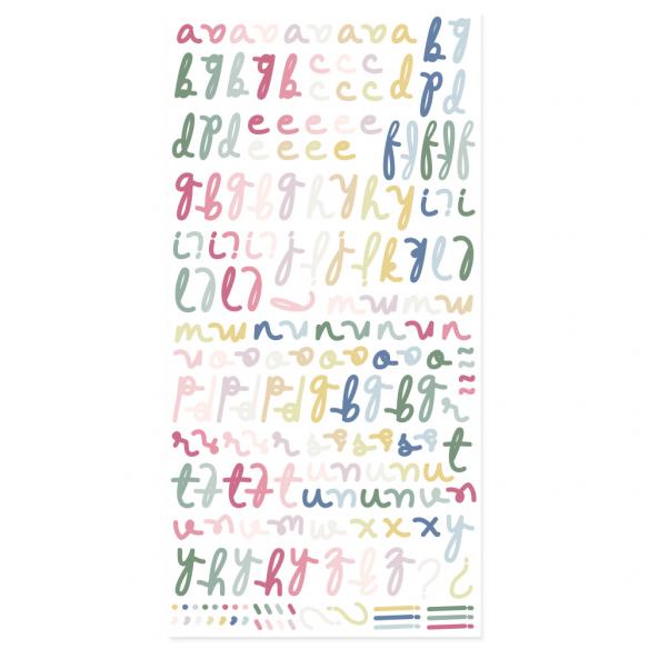 Alfabeto puffy-Colección Pétalos