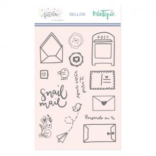 Sello Snail Mail-Colección Pétalos
