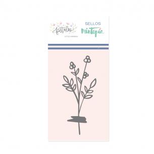 Mini sello ramita con washi 2-Colección Pétalos