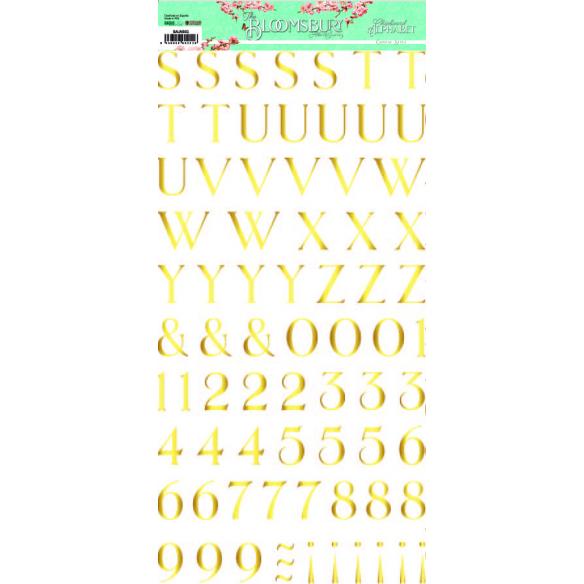 ALFABETO CAPITAL FOIL THE BLOOMSBURY