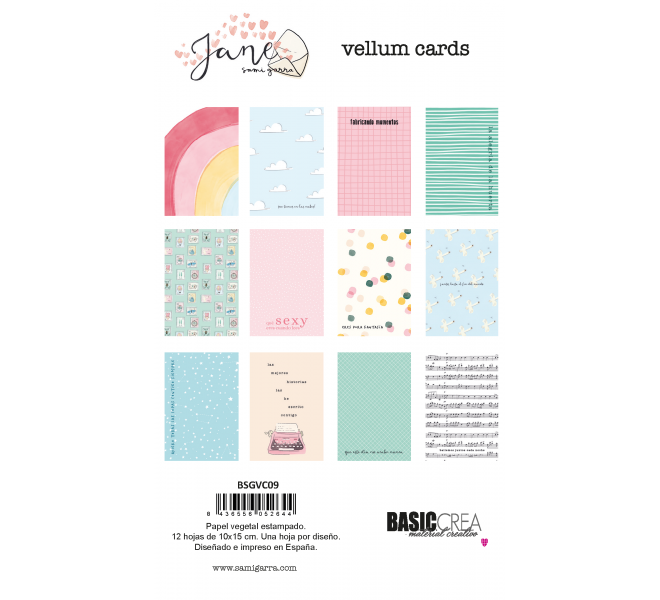 Tarjetas vellum JANE