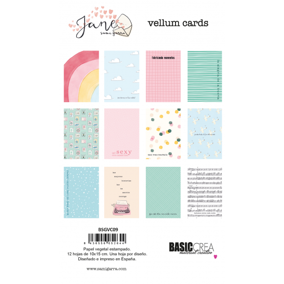 Tarjetas vellum JANE