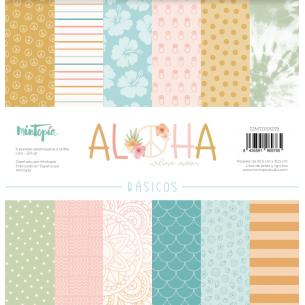 Kit 12"x12" Papeles bÃ¡sicos Aloha