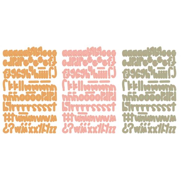 Mini alfabeto puffy Aloha